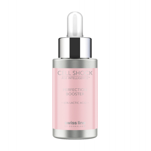 Tinh chất Latic acid thay da sinh học và làm đều màu da Swissline cell shock perfection booster 10% lactic acid